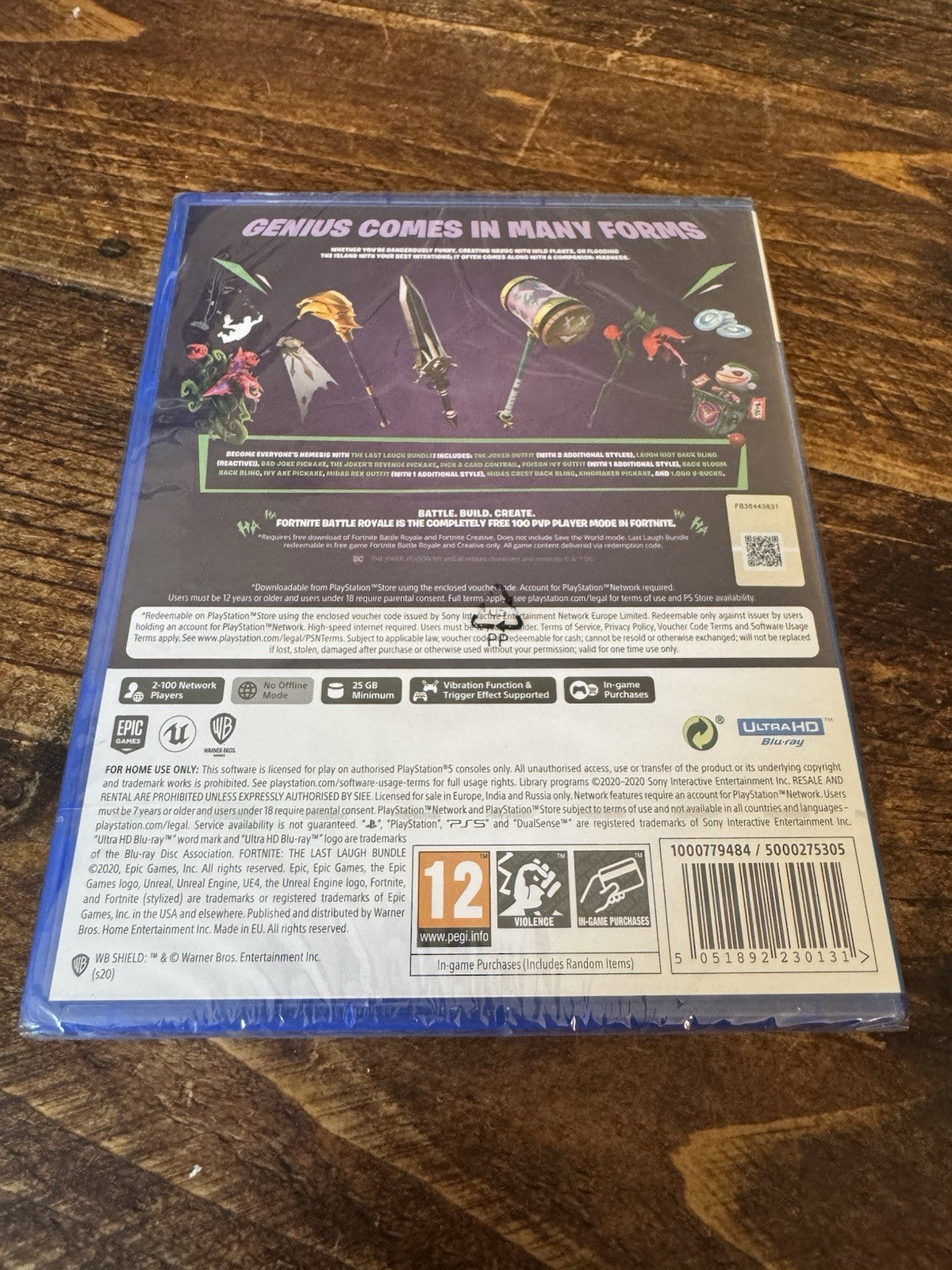 🎮 Fortnite The Last Laugh Bundle For PlayStation 5 🎮 BRAND NEW, SEALED ⭐️