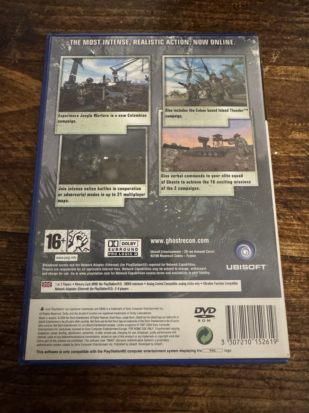 🎮 Tom Clancy's Ghost Recon: Jungle Storm (Sony PlayStation 2, 2004) 🎮