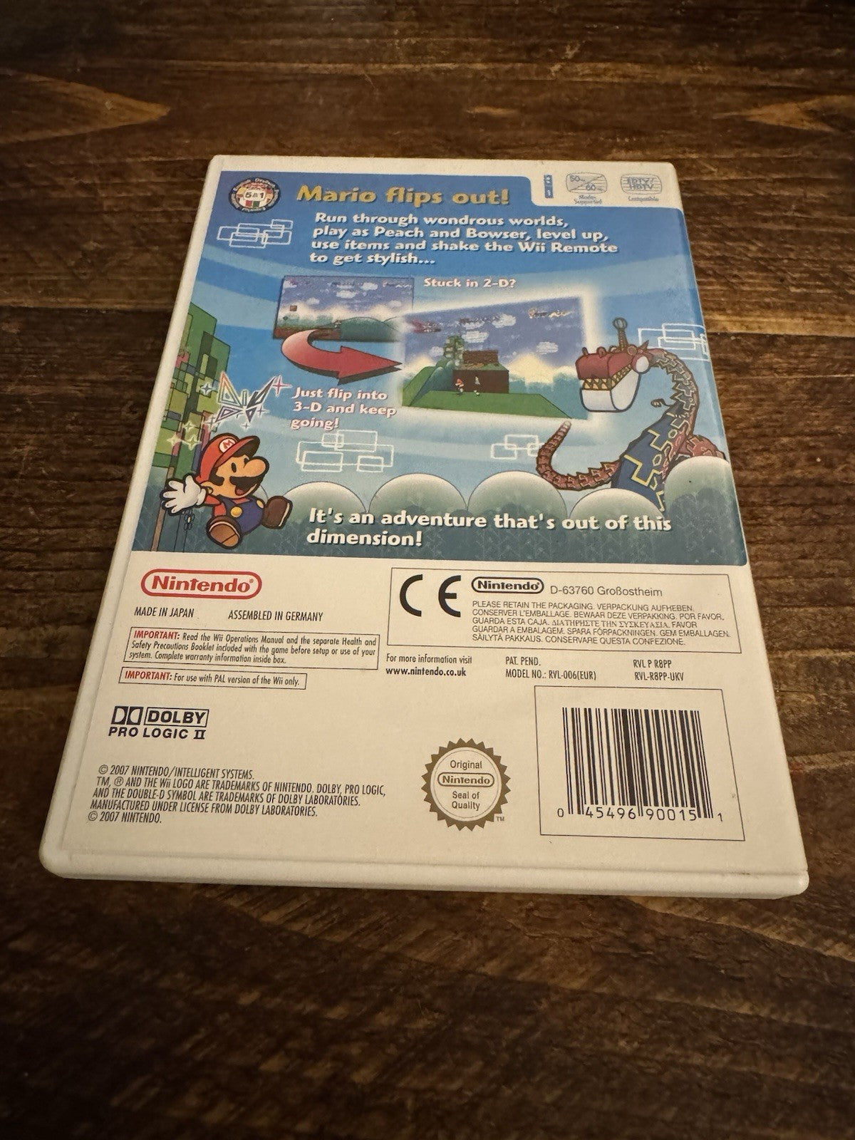 🎮🌟Super Paper Mario (Nintendo Wii, 2007) 💫🎉