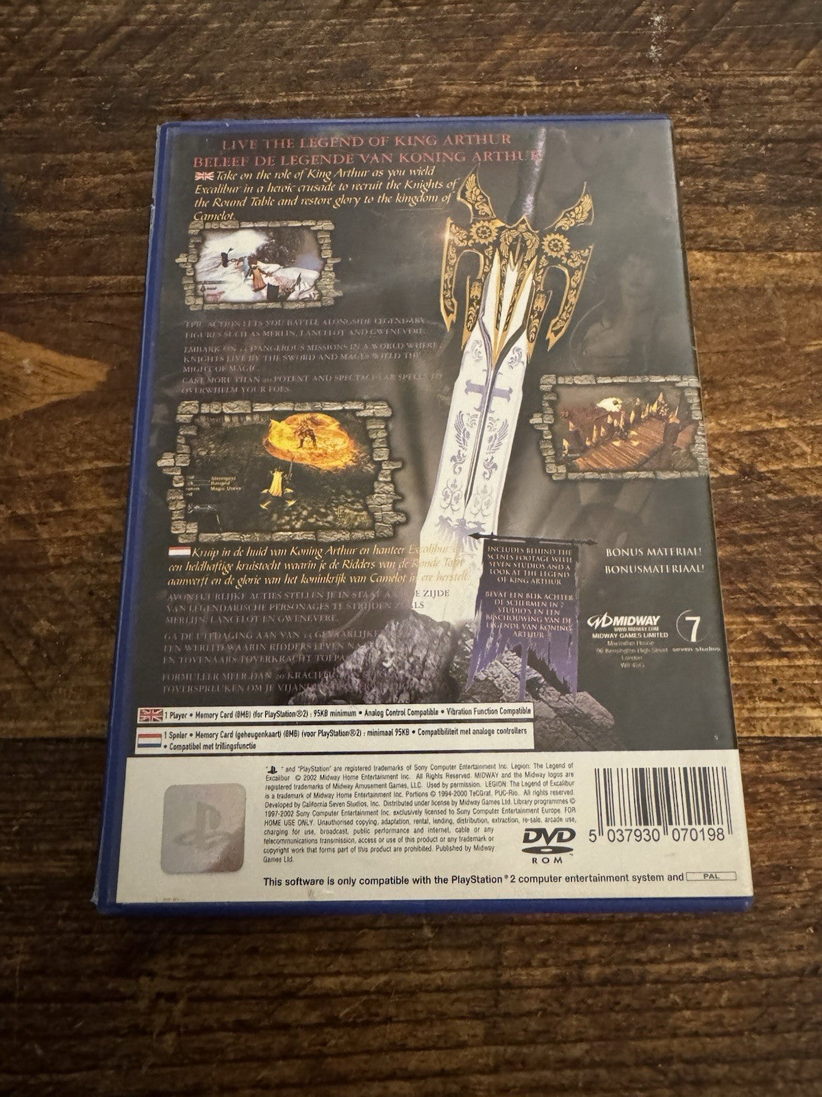 🎮🎮 Legion: The Legend of Excalibur (Sony PlayStation 2, 2002) ⚔️⚔️