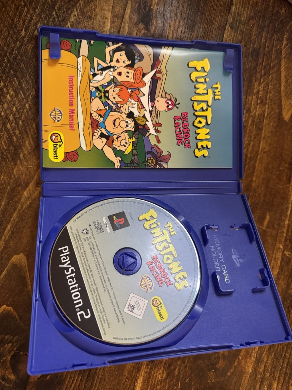 🎮 The Flintstones Bedrock Racing Game - (Sony PlayStation 2, 2007) 🎮