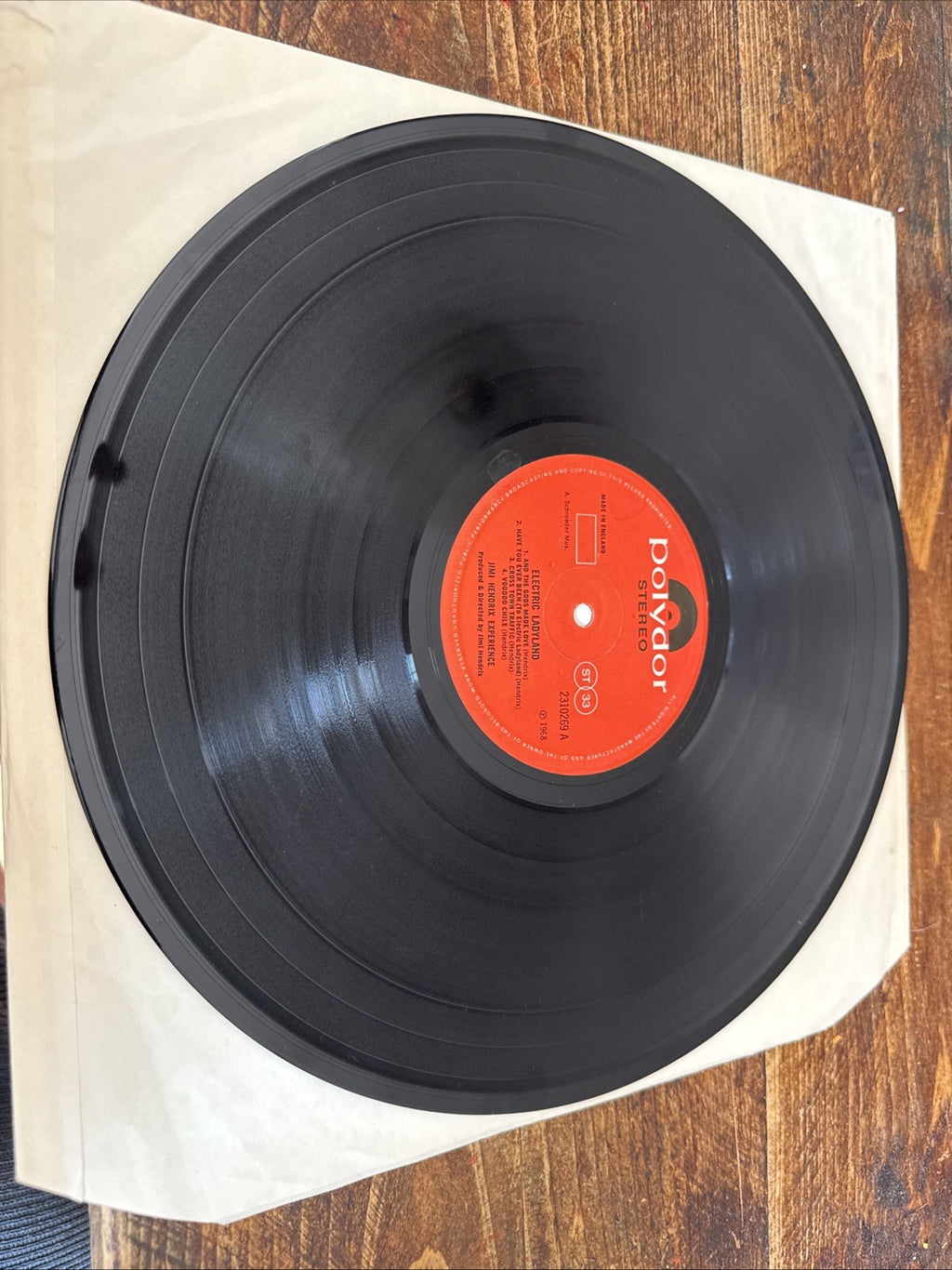 Jimi Hendrix – Electric Ladyland LP UK Polydor Orange Label Banned Cover VG+
