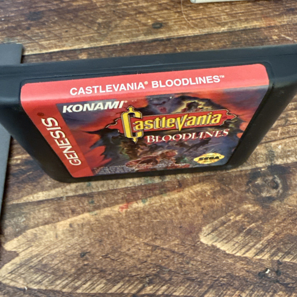 Castlevania: Bloodlines (Sega Genesis, 1994) Cardboard Authentic COMPLETE ⭐️
