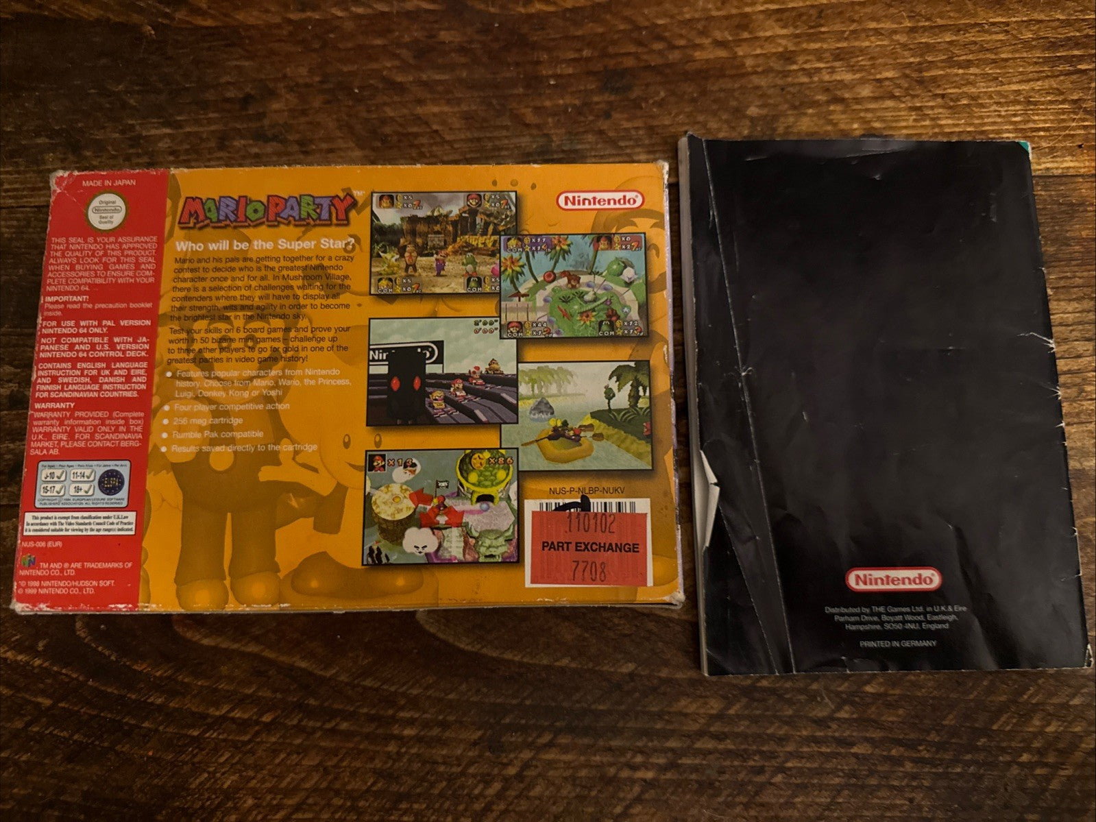 Mario Party - Nintendo 64 N64 Box & Manual Only
