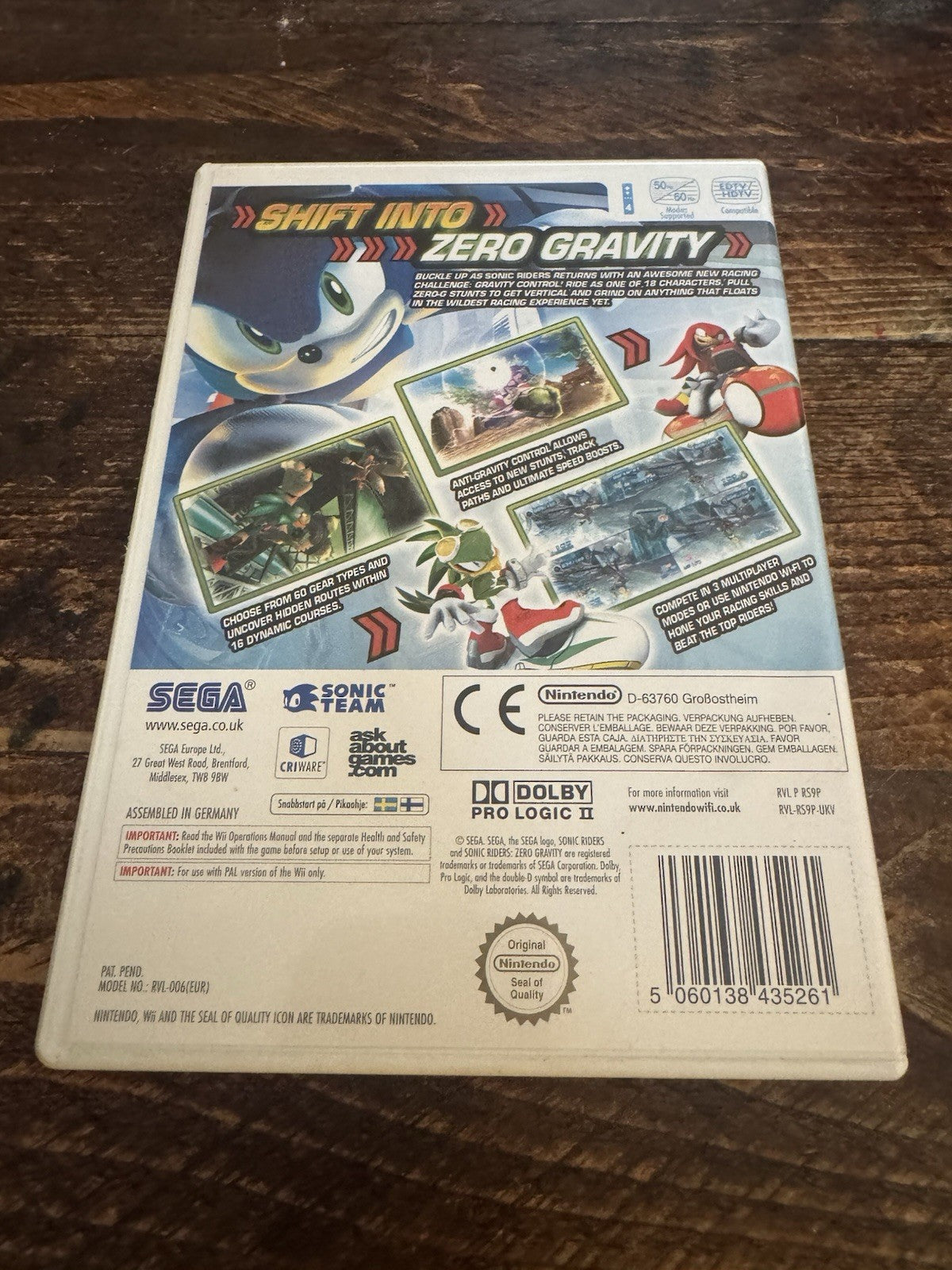 Sonic Riders: Zero Gravity (Nintendo Wii, 2008)