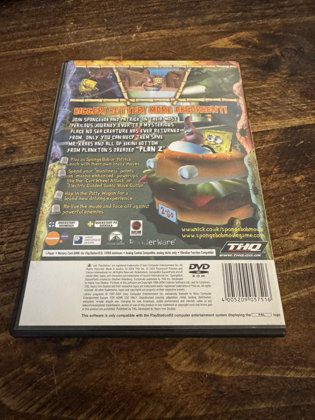 🎮 The SpongeBob SquarePants Movie (Sony PlayStation 2, 2004) 🎮