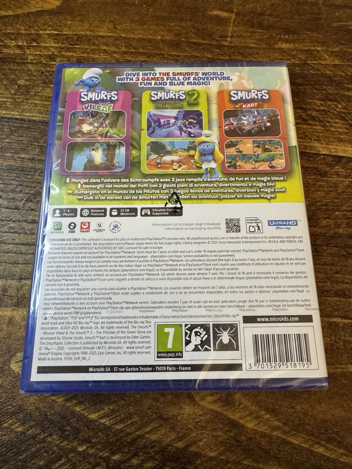 🎮 The Smurfs: Mission Vileaf (Sony PlayStation 5, 2021) BRAND NEW SEALED 🎮