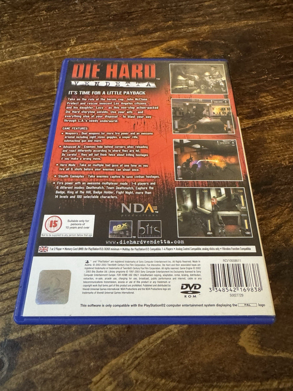 🎮 Die Hard Vendetta (Sony PlayStation 2, 2003) 🎮