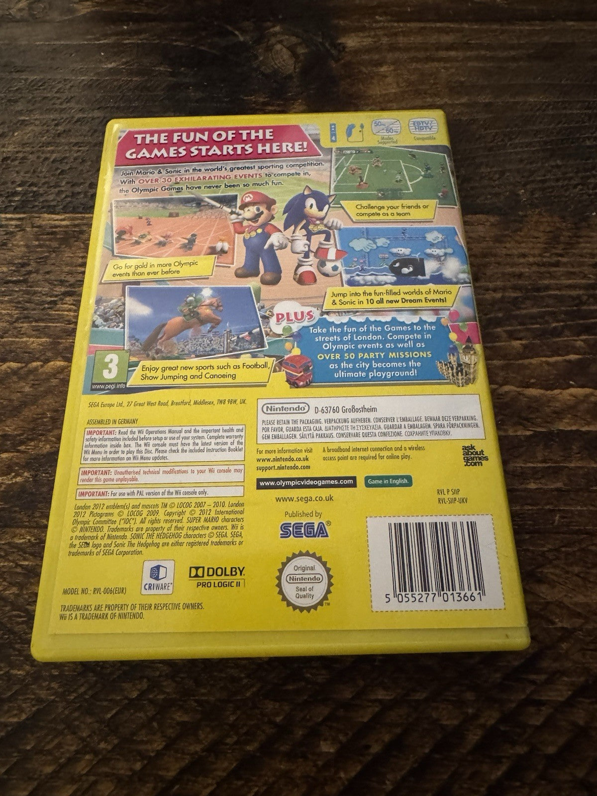🎮 Nintendo Wii Mario And Sonic At The London 2012 Olympic Games 🏆🥇