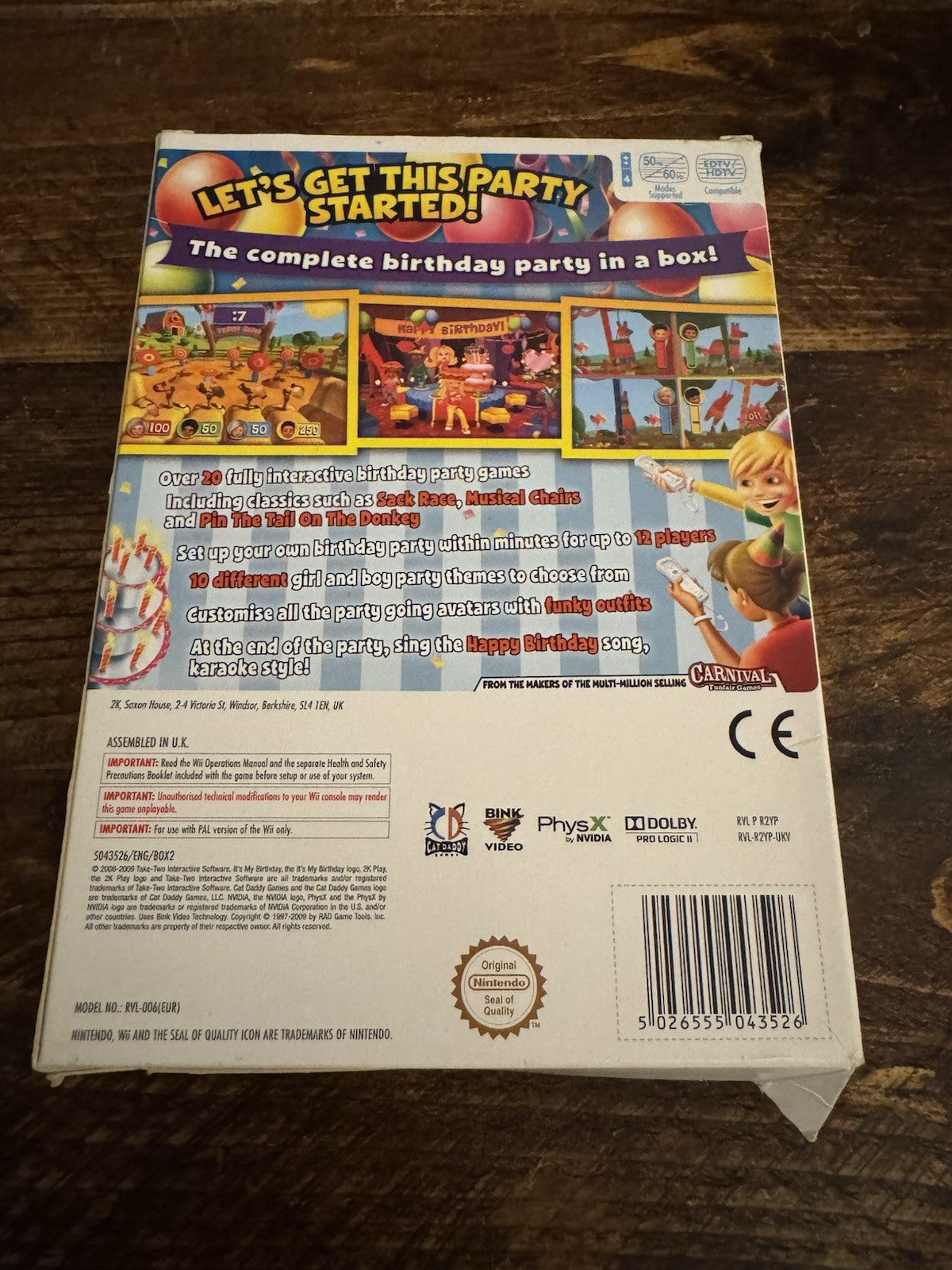 🎮🎉It's My Birthday (Nintendo Wii, 2009)🎂💫