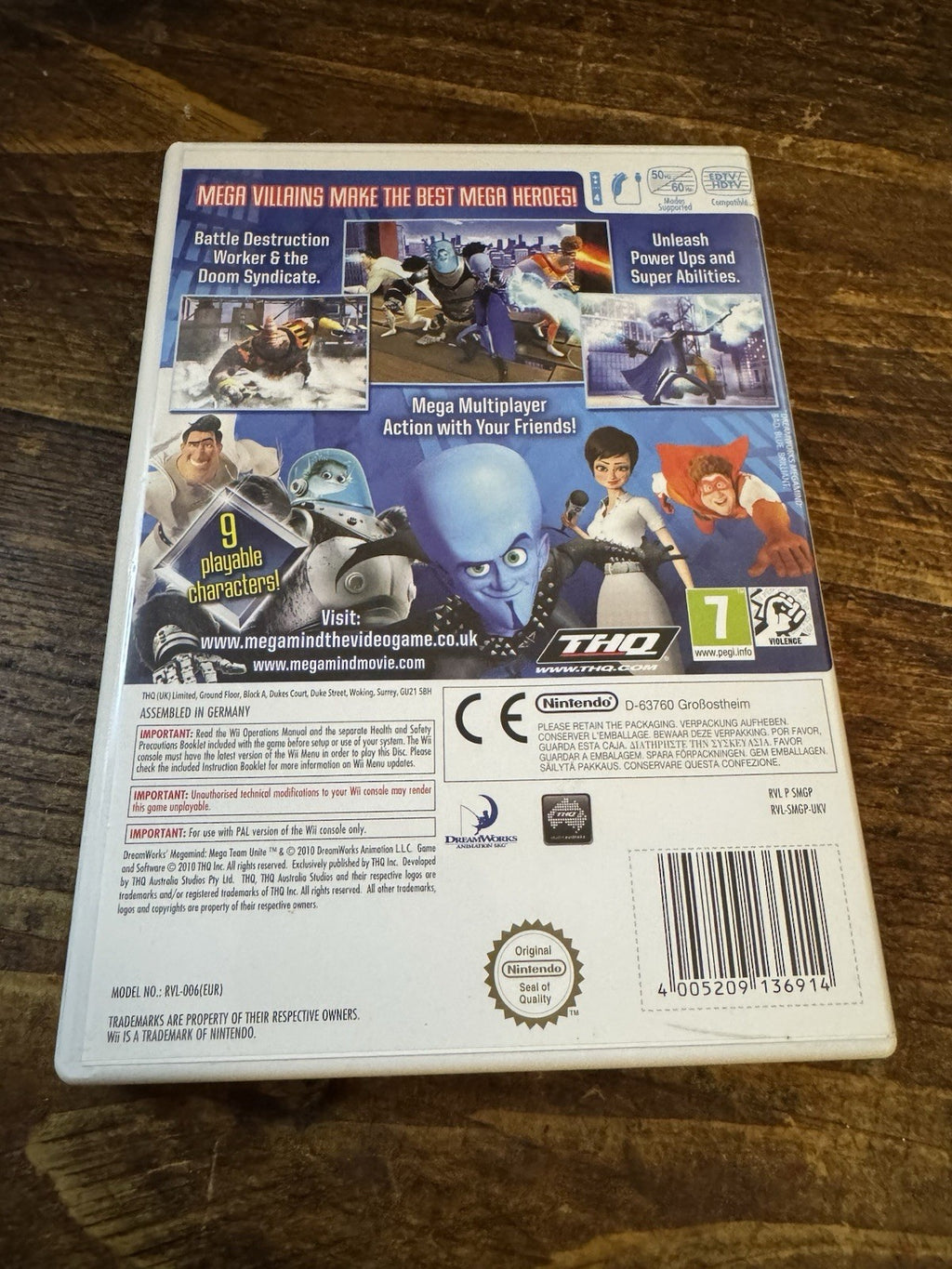 🎮 Megamind: Mega Team Unite (Nintendo Wii, 2010) 🎮