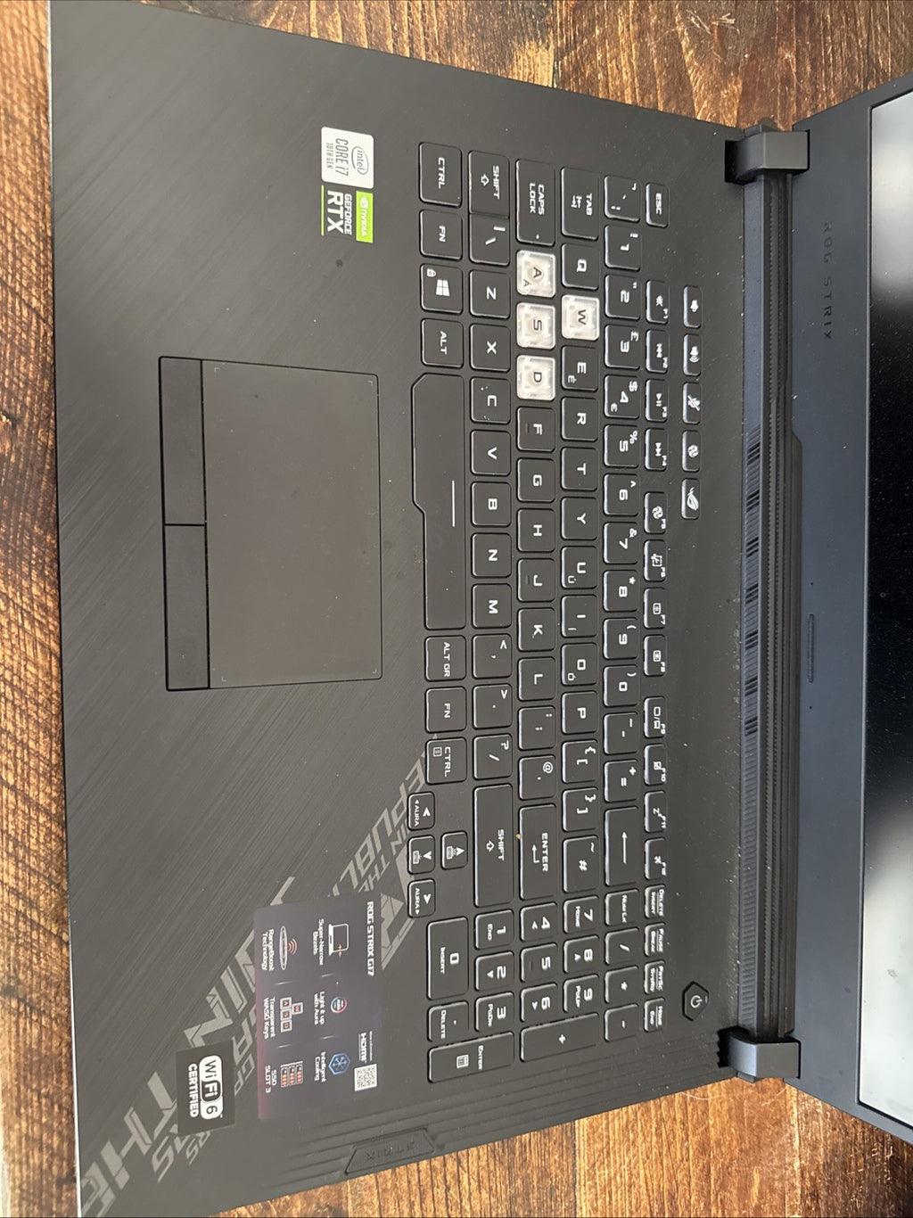 Asus ROG STRIX G17 G712LV Core i7-10750H 16GB 1TB SSD 17.3 Inch FH G712LV-H7007T