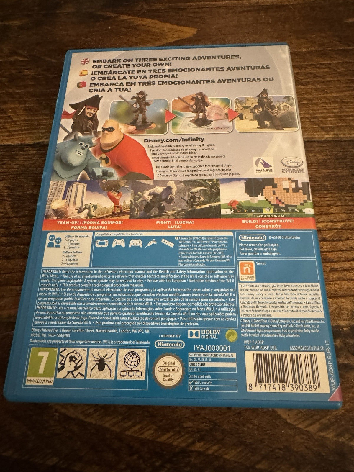 🎮💫Disney Infinity (Nintendo Wii U, 2013)🌟🎉