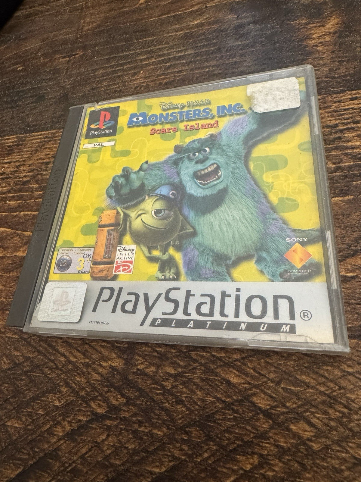 PlayStation 1 Monsters Inc Scare Island Video Game