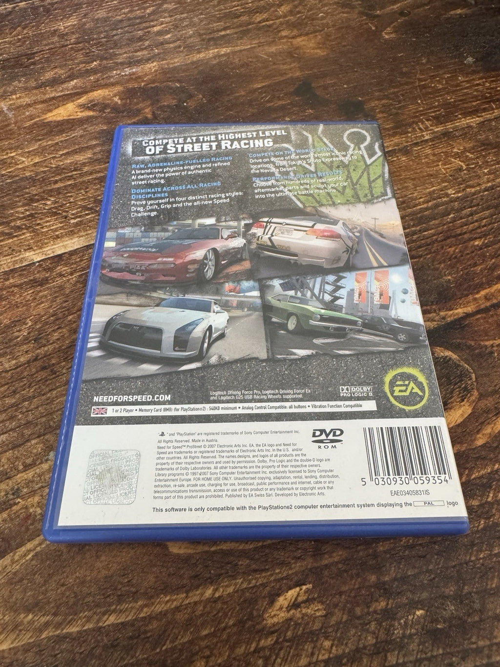 🎮 NFS Prostreet (Sony PlayStation 2, 2007) - European Version 🎮