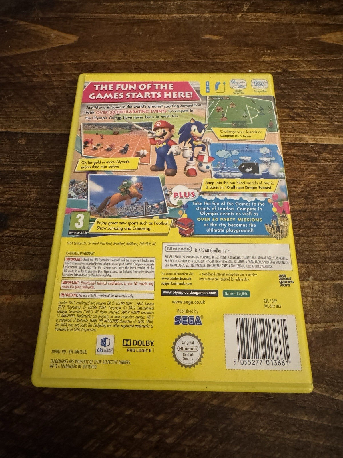 🎮🌟Mario & Sonic at the London 2012 Olympic Games (Nintendo Wii, 2011) 🥇🏆