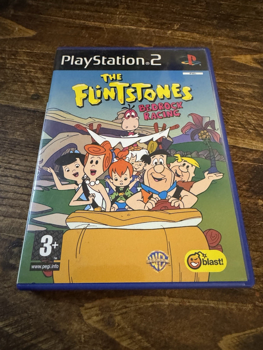 🎮 The Flintstones Bedrock Racing Game - (Sony PlayStation 2, 2007) 🎮