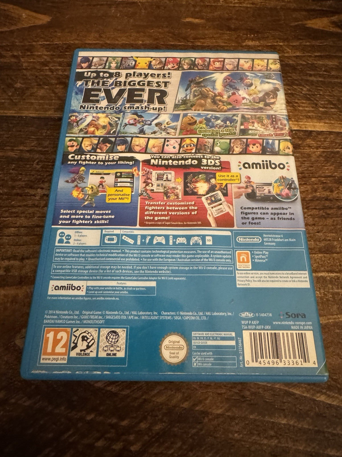 🎮💫Super Smash Bros. (Nintendo Wii U,2014)🎉🎮
