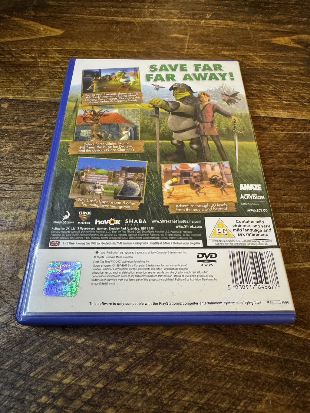 🎮 Shrek The Third (Sony PlayStation 2, 2007) 🎮