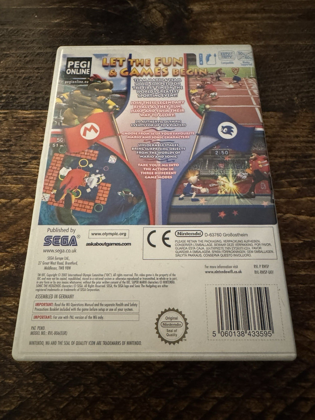 🎮 Nintendo Wii: Mario And Sonic At The Olympic Games Sega 🏆🥇