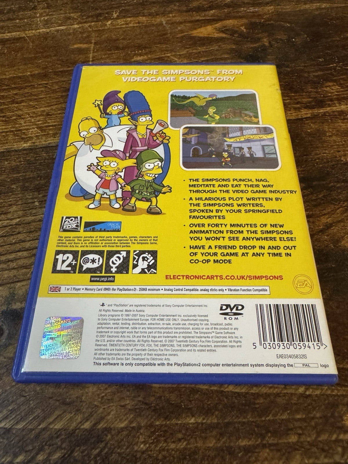 The Simpsons Game (Sony PlayStation 2, 2007)