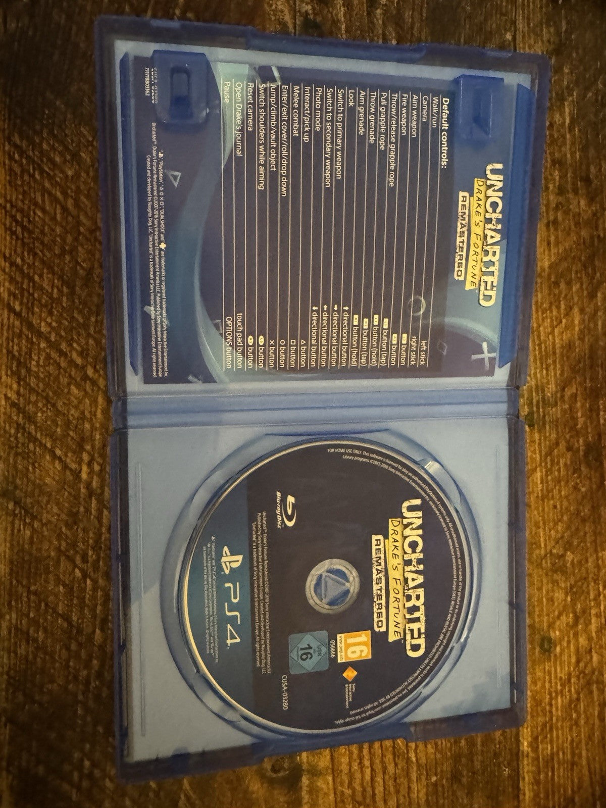 🎮 Uncharted Drakes Fortune Remastered Game Sony Playstation 4