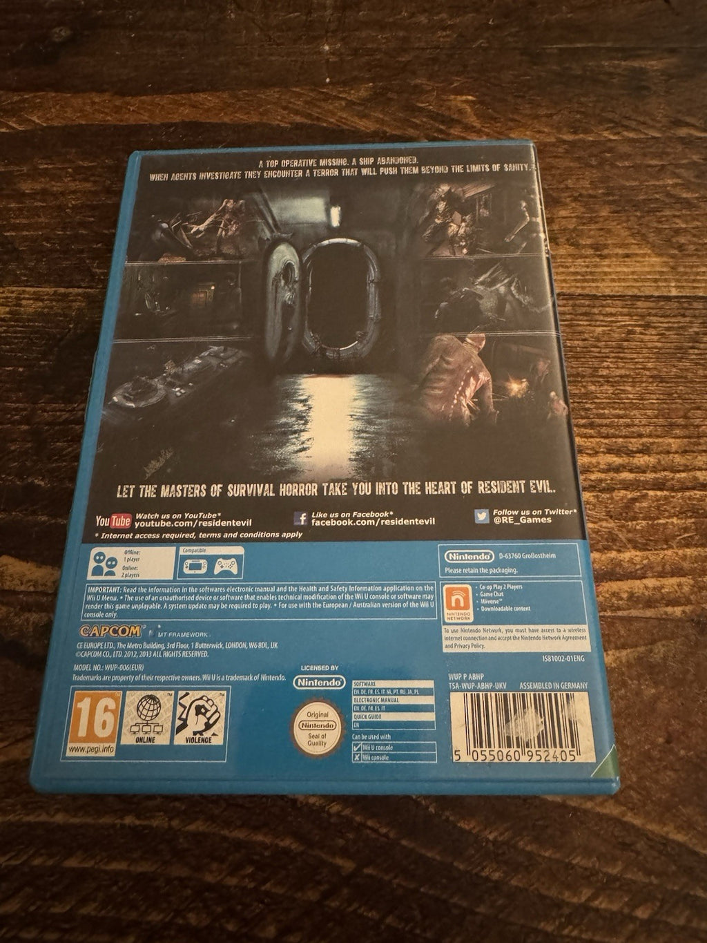 🎮 Resident Evil: Revelations (Nintendo Wii U, 2013) 💀🎮