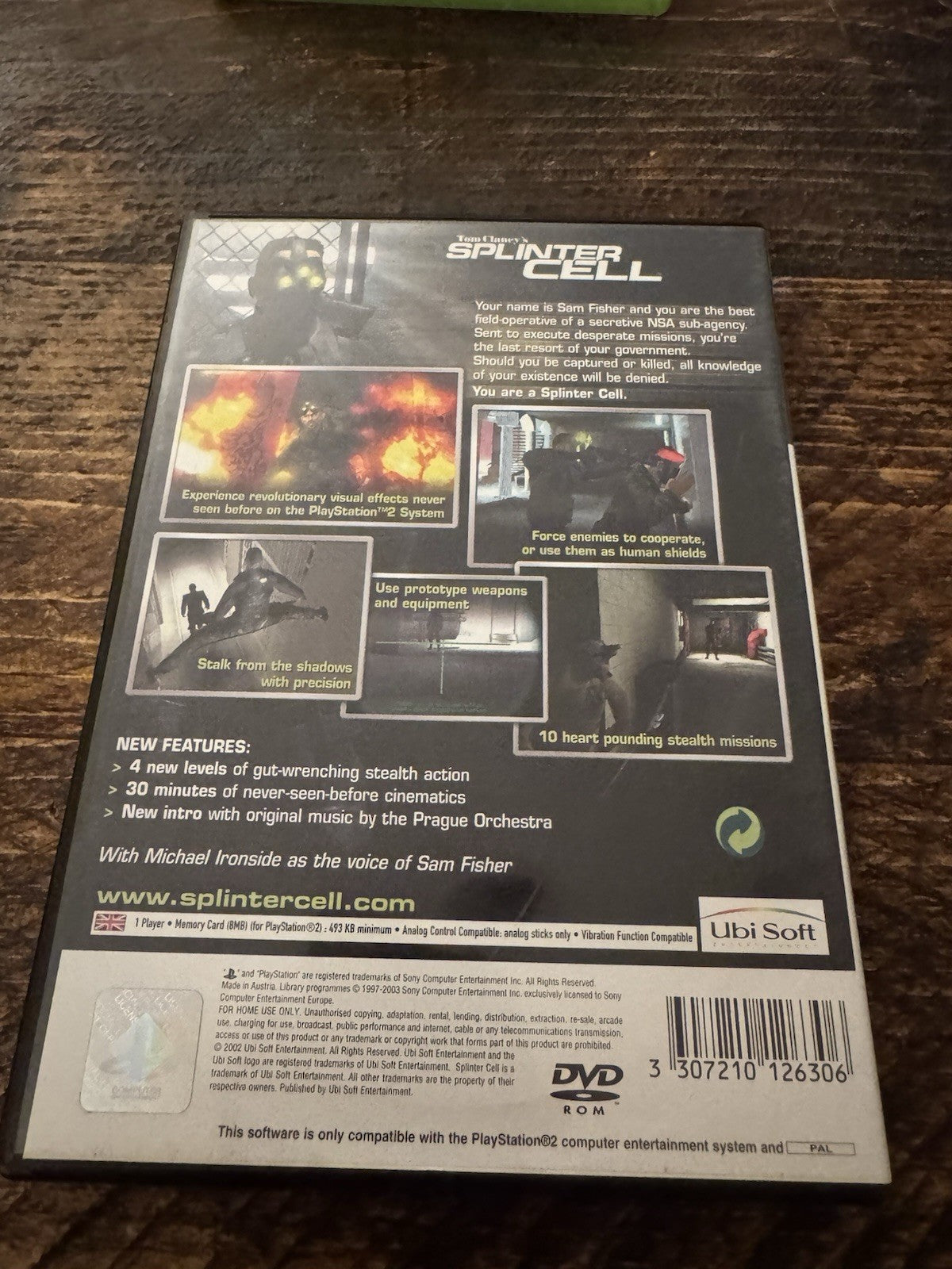🎮Tom Clancy's Splinter Cell (Sony PlayStation 2, 2003)🎮