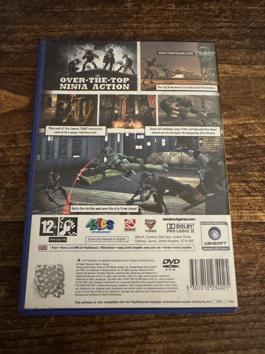 🎮 TMNT: Teenage Mutant Ninja Turtles PlayStation 2 PS2 Game 🎮