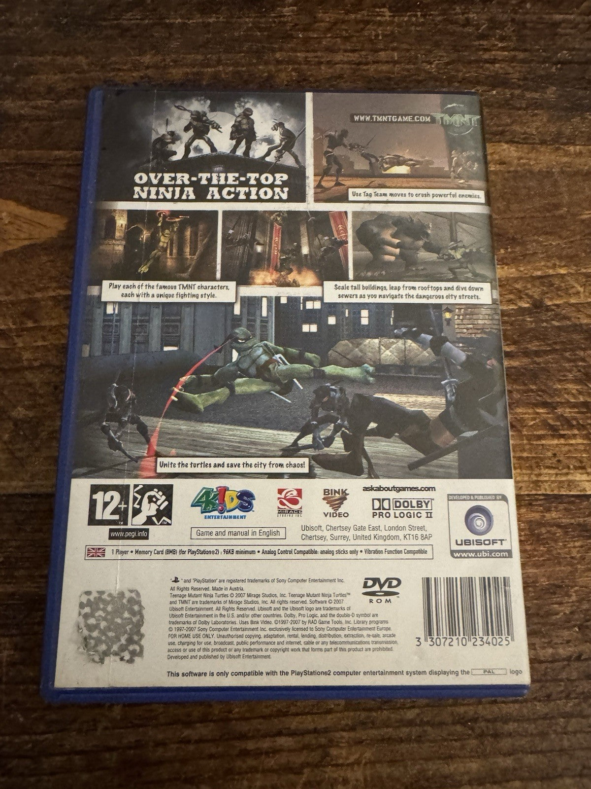 🎮 TMNT: Teenage Mutant Ninja Turtles PlayStation 2 PS2 Game 🎮