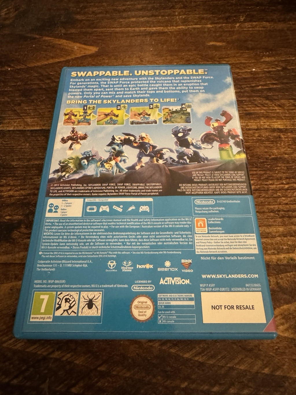 🎮cNintendo Wii U Skylanders Swap Force Game 🌟