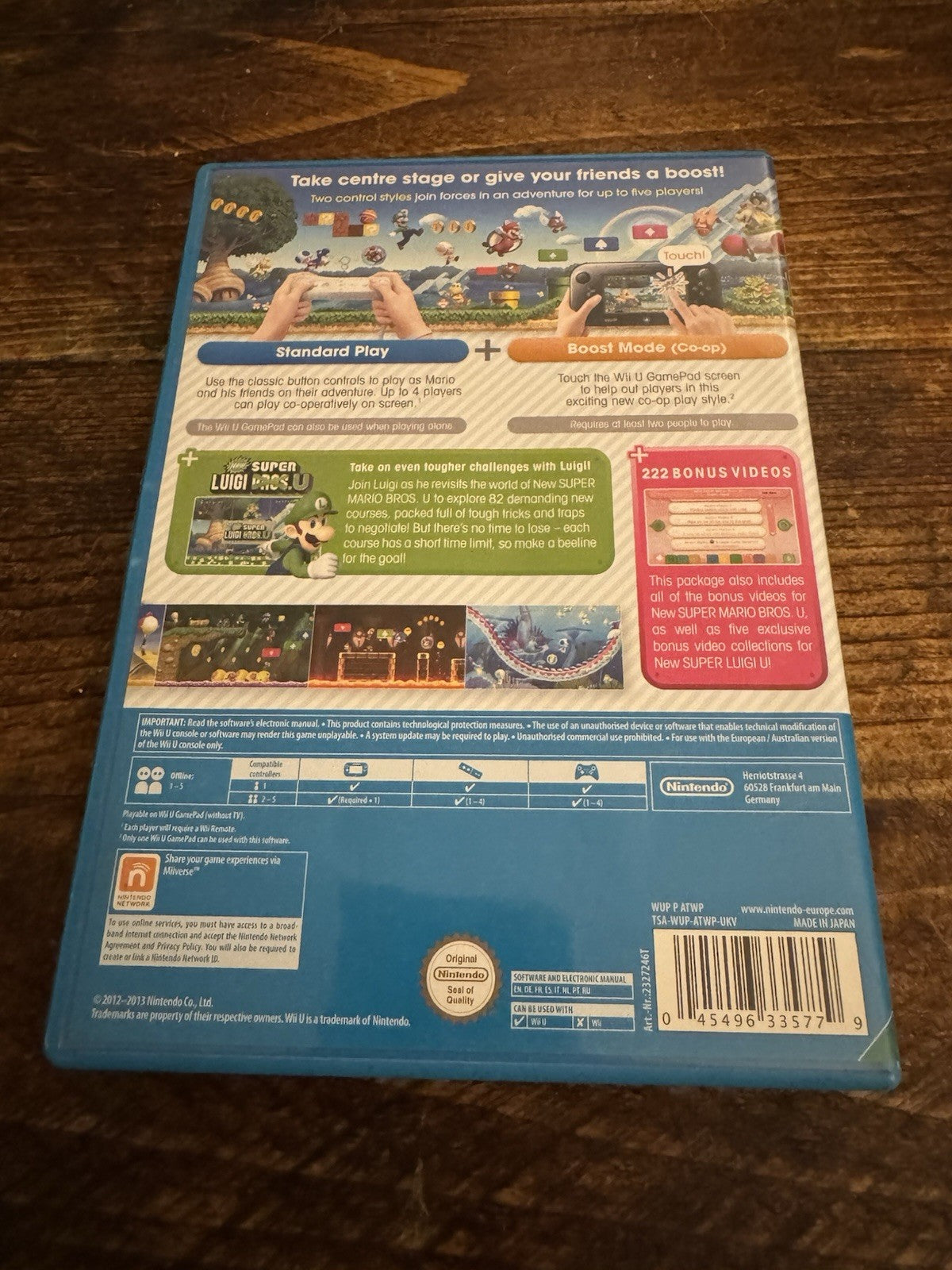 🎮🌟New Super Mario Bros. U + New Super Luigi U Bundle (Nintendo Wii U,2016)💫🌟