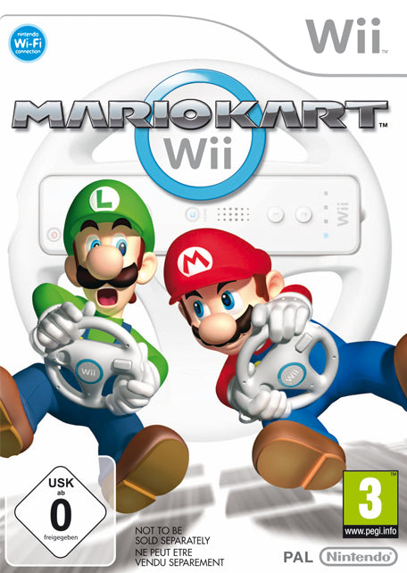 🎮🎮Mario Kart with Wii Wheel (Nintendo Wii, 2008)🚗🏎️🚙