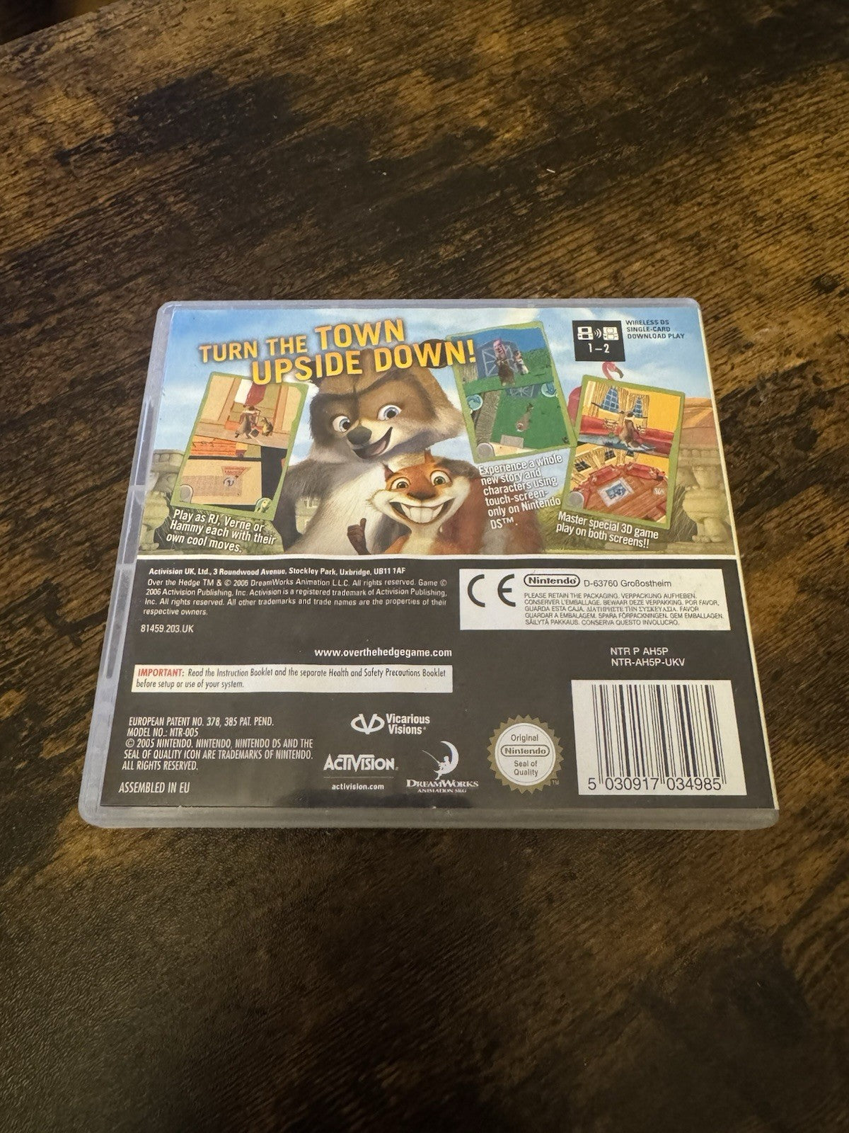 🎮💫 Over The Hedge (Nintendo DS, 2006) - European Version 🦔🦨🐇🐿️