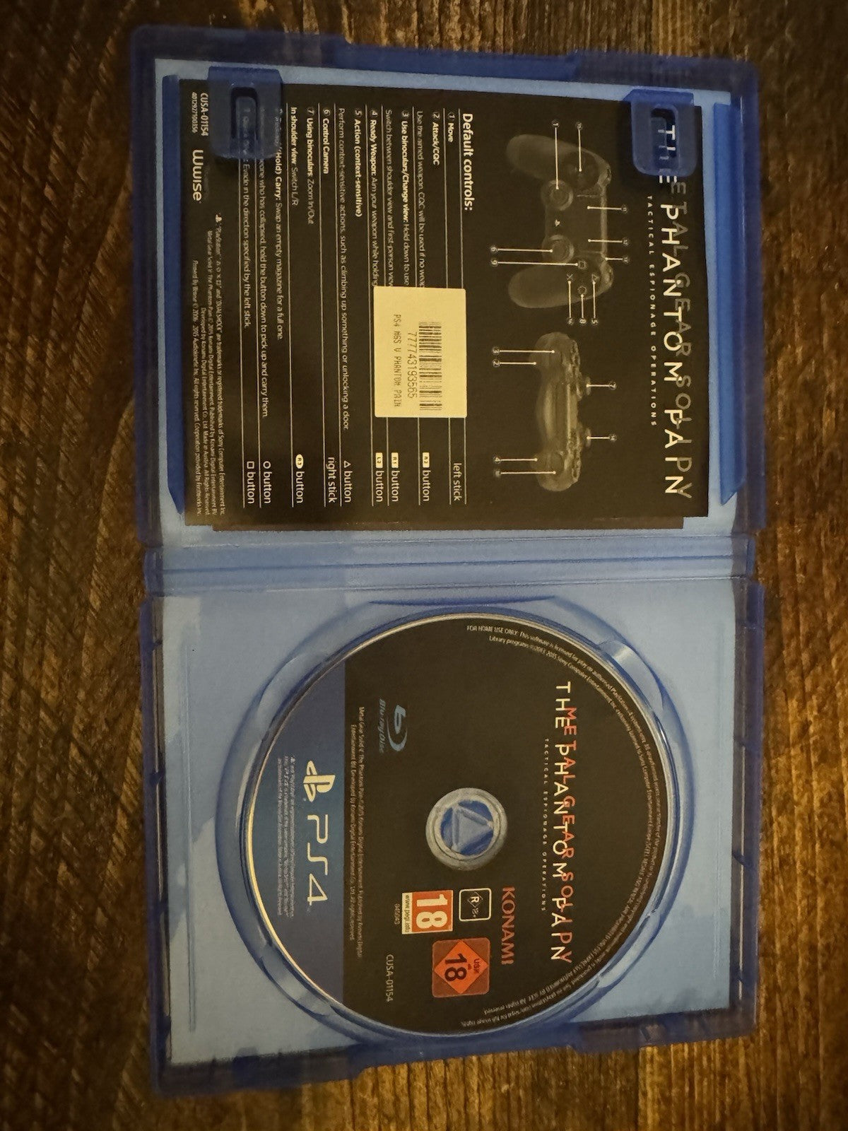 🎮 Metal Gear Solid V: The Phantom Pain (PlayStation 4, 2015) 🎮