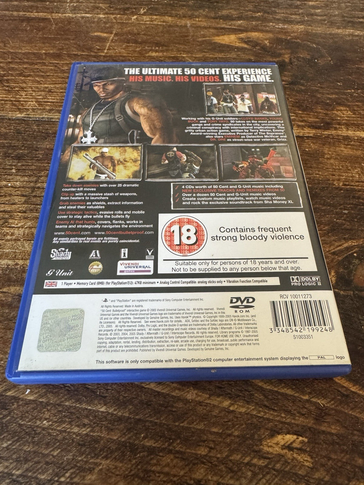 🎮 50 Cent: Bulletproof (Sony PlayStation 2, 2005) 🎮