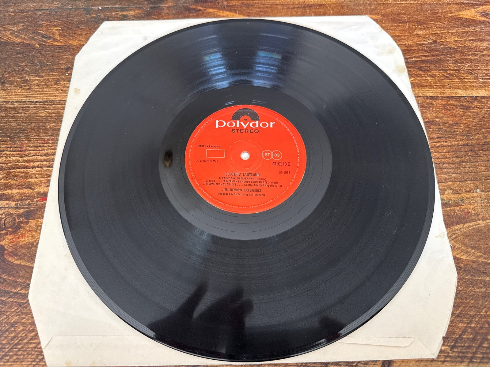 Jimi Hendrix – Electric Ladyland LP UK Polydor Orange Label Banned Cover VG+