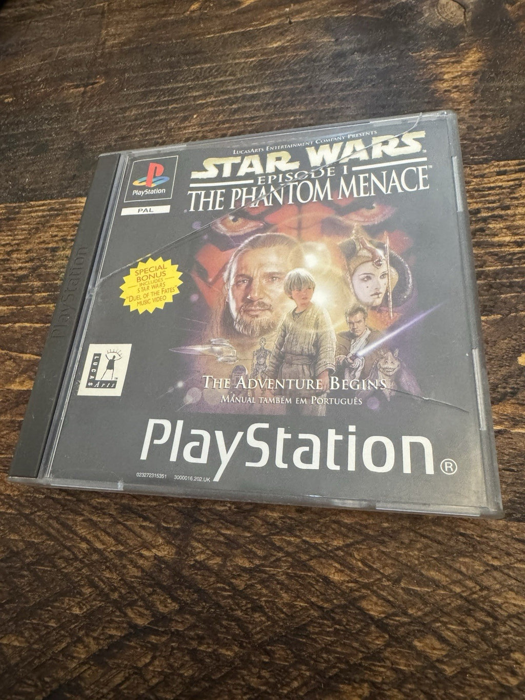 PlayStation 1 Star Wars The Phantom Menace Video Game