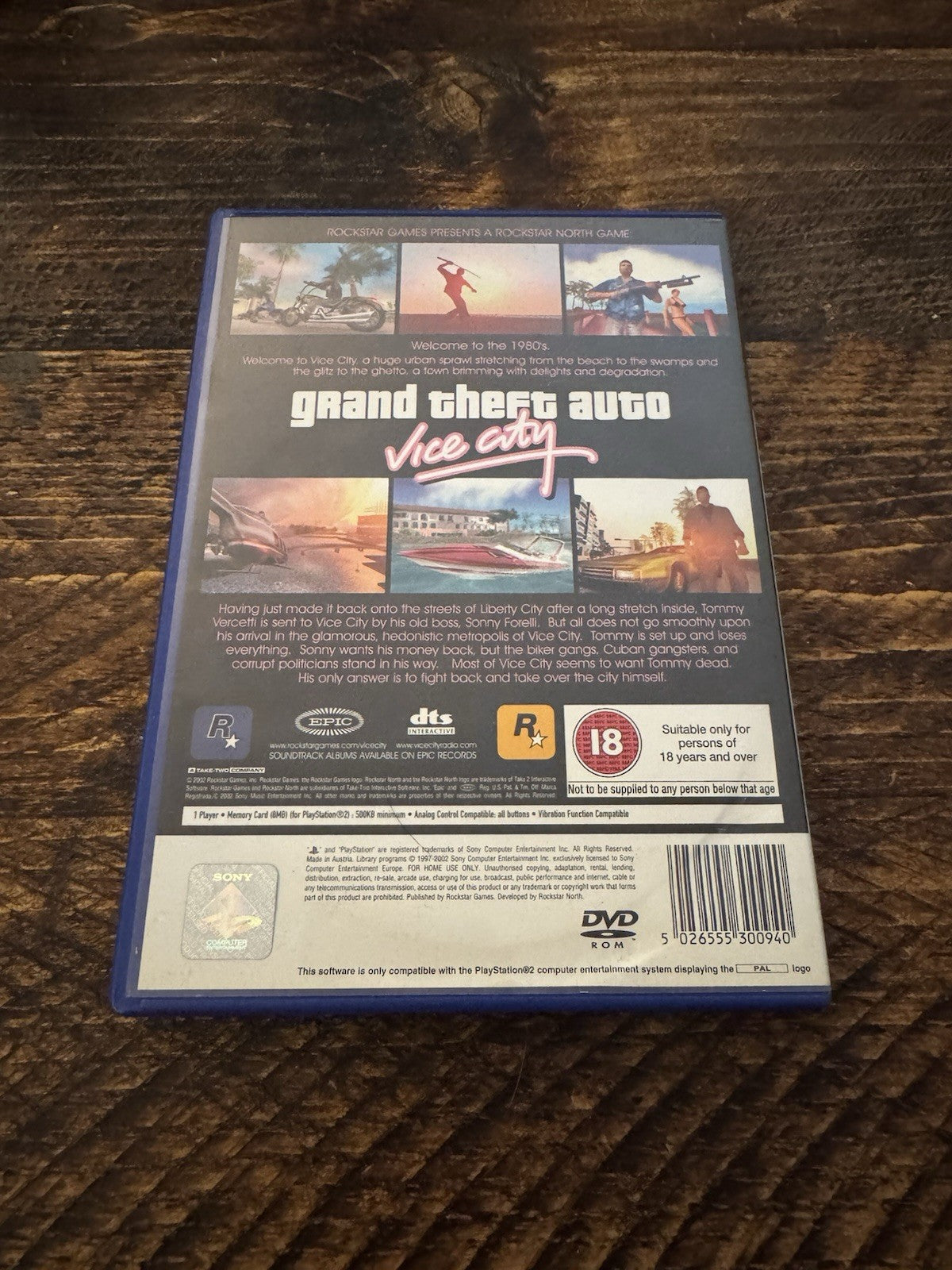 Grand Theft Auto: Vice City (Sony PlayStation 2, 2002)