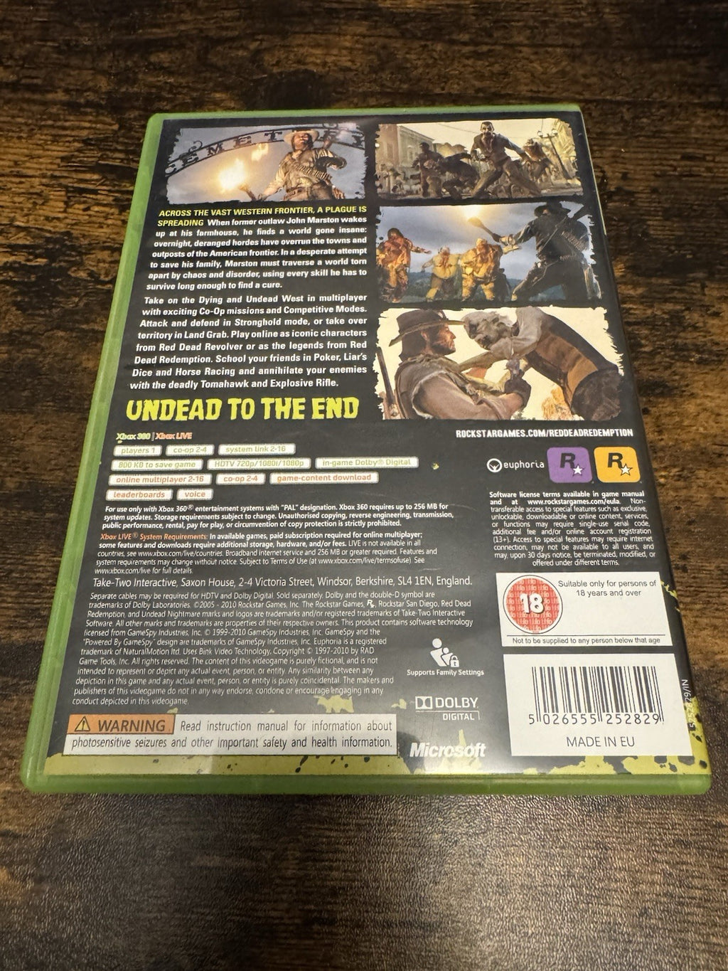 🎮 Red Dead Redemption: Undead Nightmare (Microsoft Xbox 360, 2010) 🎮
