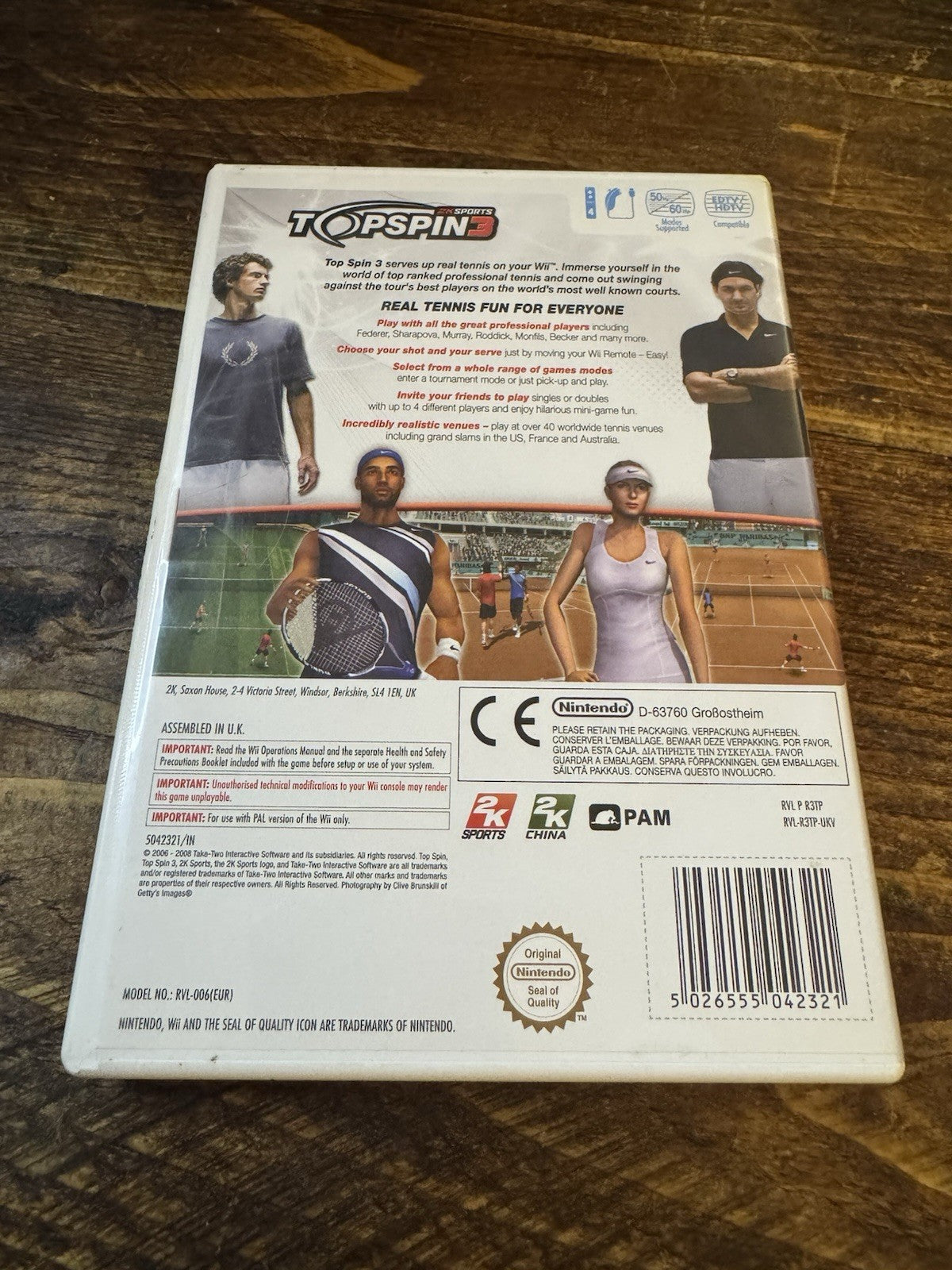 🎮 Top Spin 3 (Nintendo Wii, 2008) 🎮