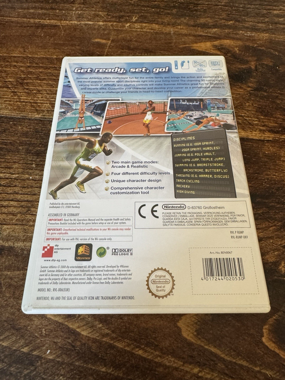 🎮 Summer Athletics (Nintendo Wii, 2008) 🎮