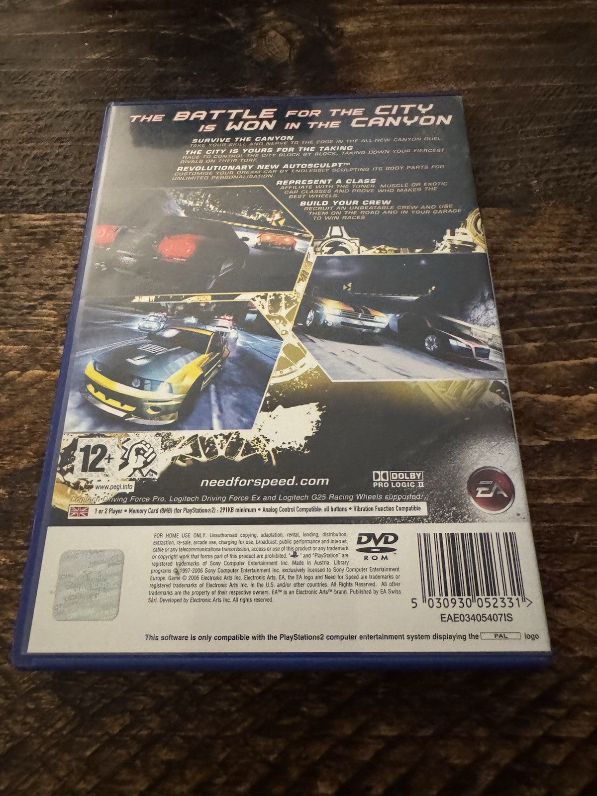 🎮 Sony PlayStation 2: Need For Speed Carbon Racing Game 🏎️