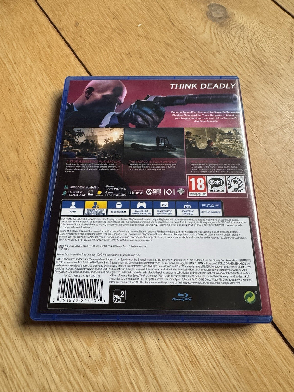 🎮 Warner Bros. Interactive HITMAN 2  PlayStation 4 🎮