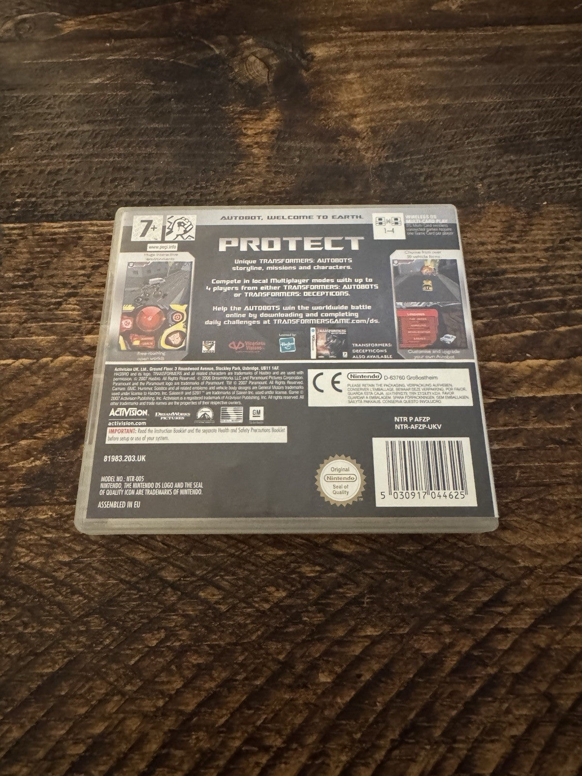 🎮 Nintendo DS Transformers Autobots Game