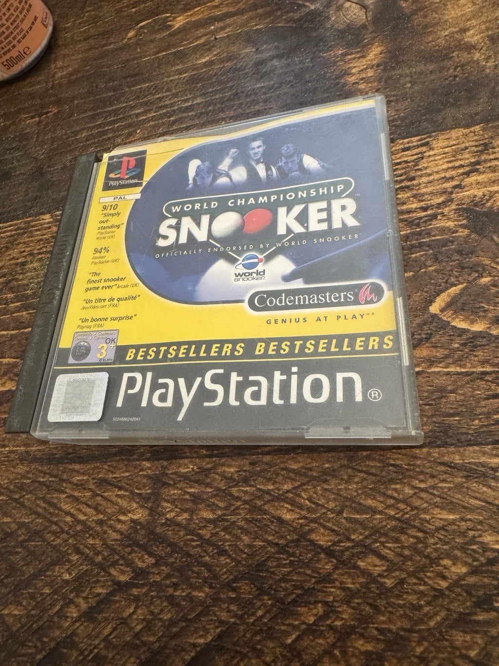 PlayStation 1 World Champion Snooker Video Game