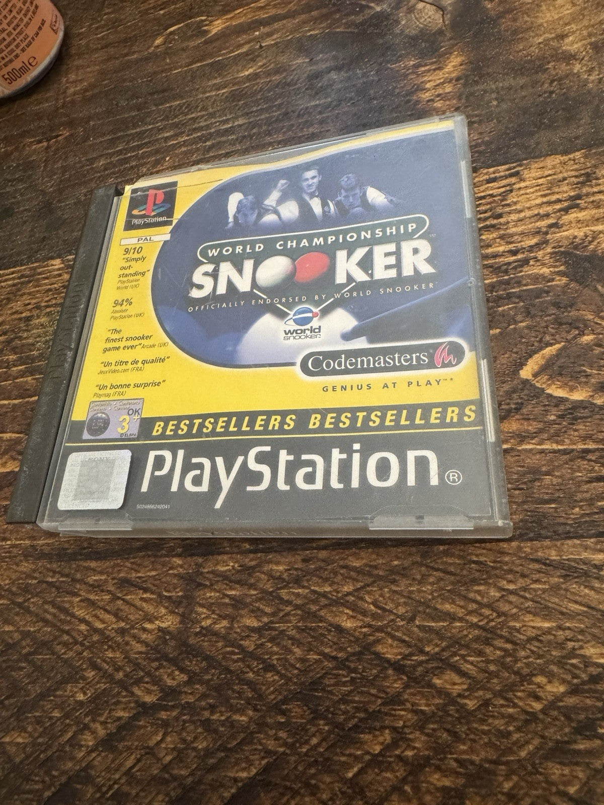 PlayStation 1 World Champion Snooker Video Game