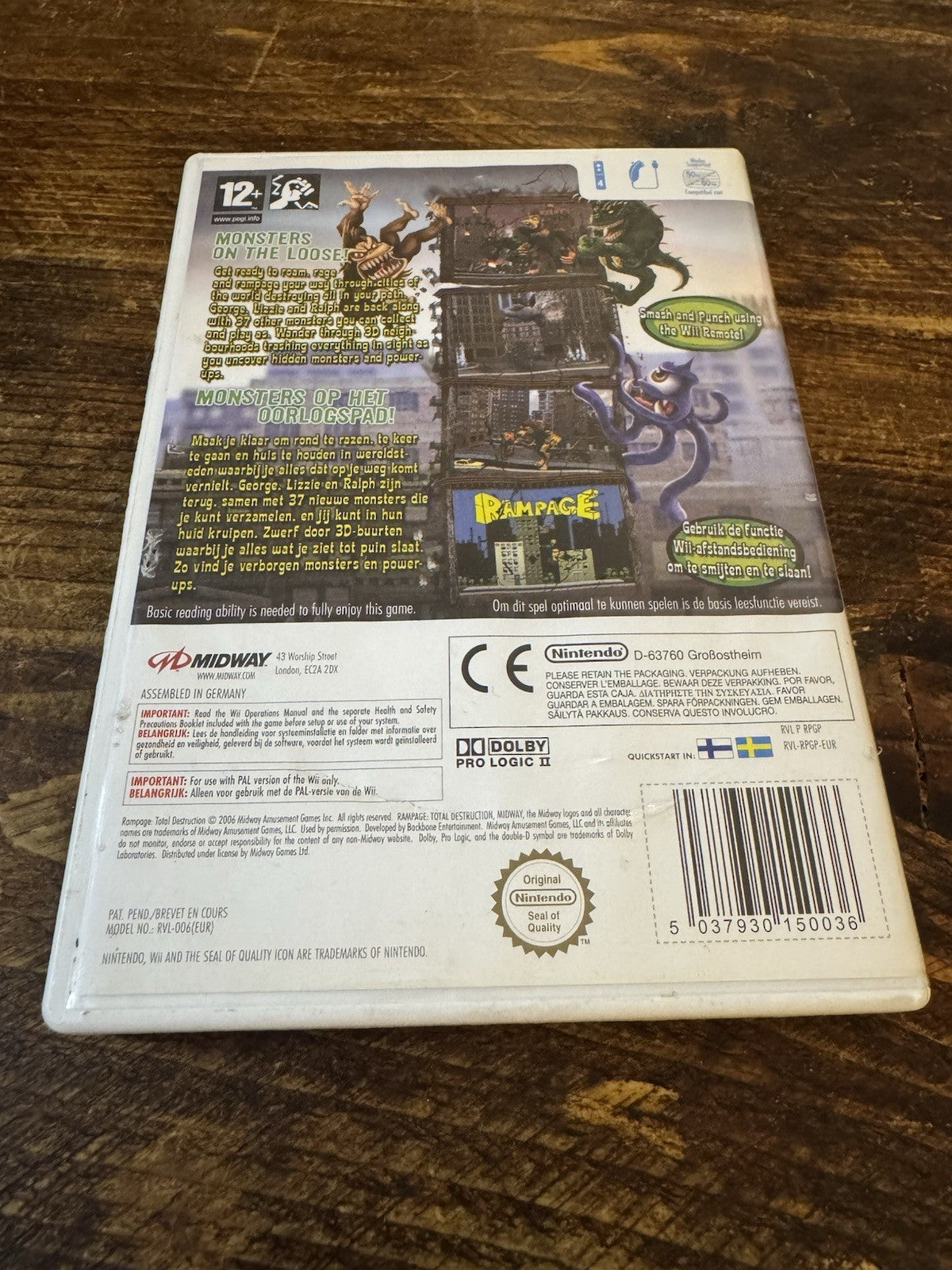 🎮 Rampage: Total Destruction (Nintendo Wii, 2007) 🎮