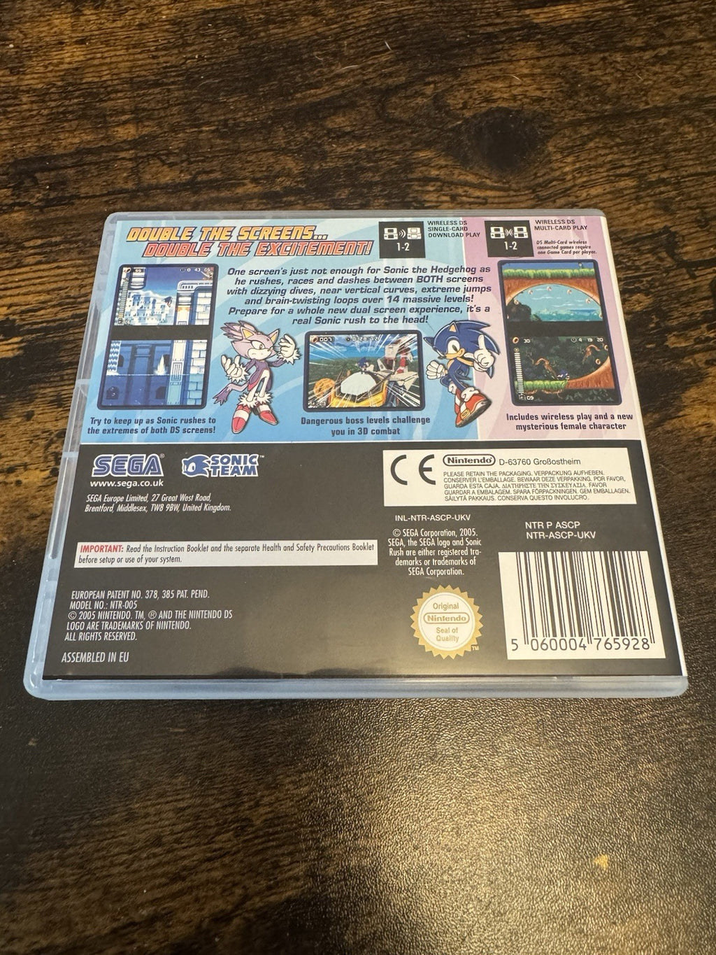 🎮🌟 Sonic Rush Adventure (Nintendo DS, 2007) 🔵