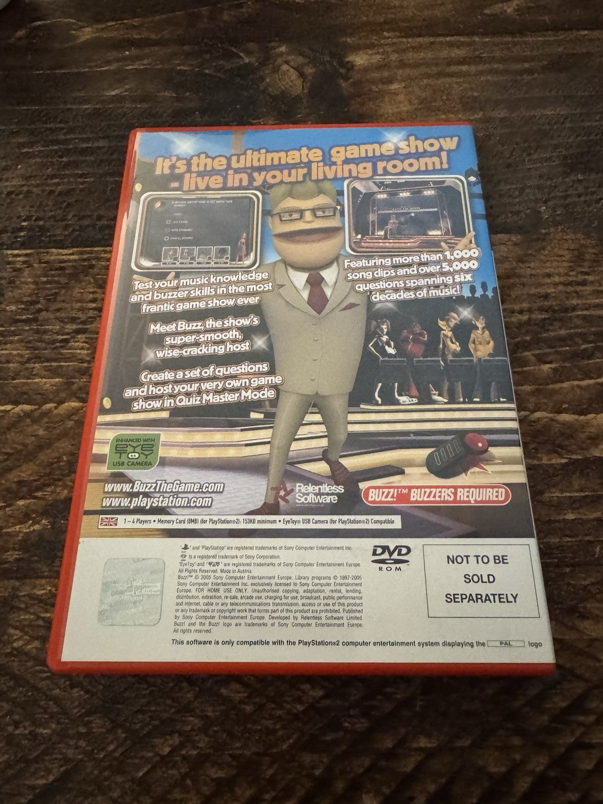 Buzz The Music Quiz (Sony PlayStation 2, 2005) - European Version